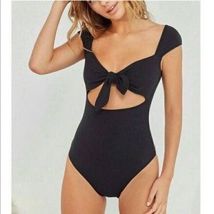 NWT Urban Outfitters Front-Tie Cutout Bodysuit